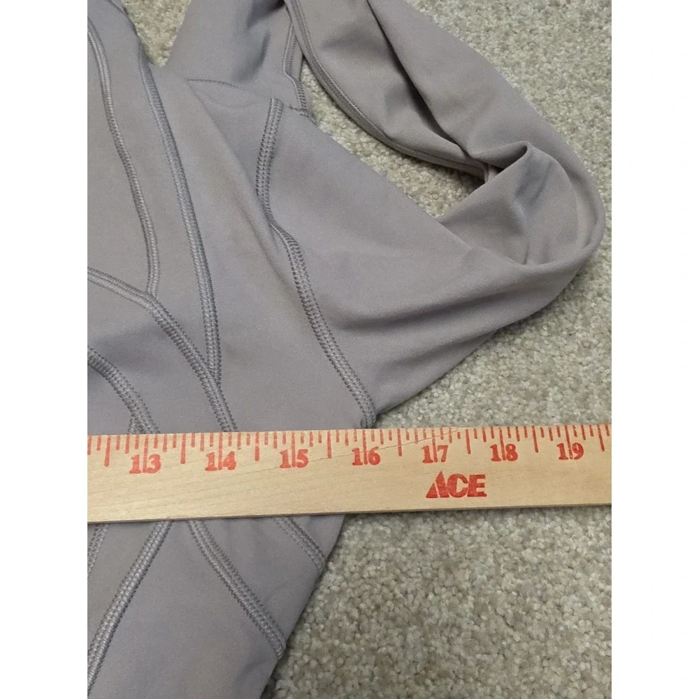 Lululemon Define Cropped Jacket Nulu Mauve Grey Sz 6 NWT Soft Thumbholes Gym - Picture 10 of 12
